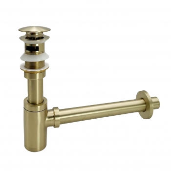 【710027】全銅牆排下水管套組-霧金